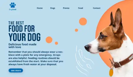 Dog Food Template