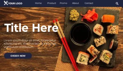Sushi Food Template